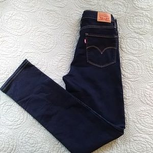 Levi's 724 high rise straight jeans.